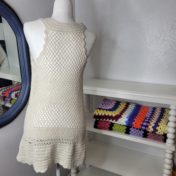 Maurices Crochet Sweater Vest Button Up Women's Size Large - Picture 6 of 8